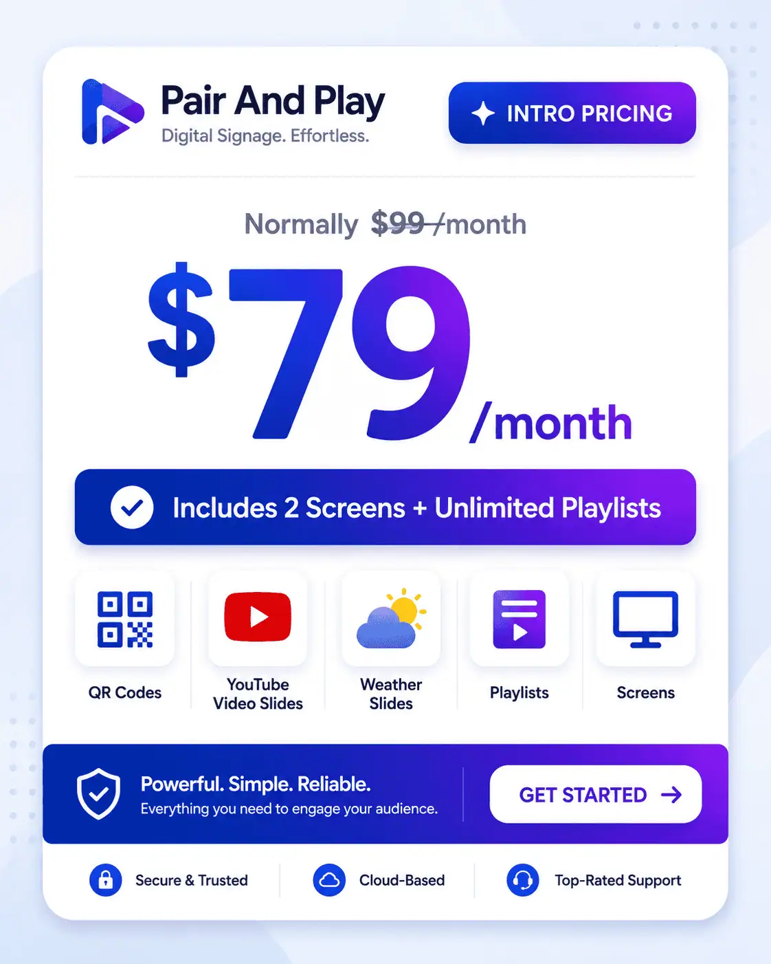 Pricing and package overview