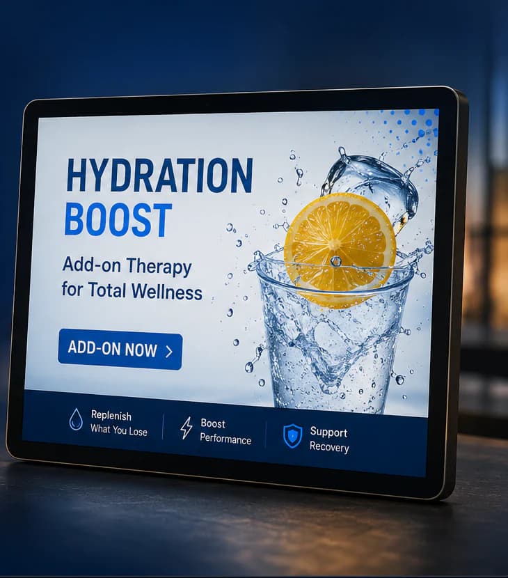 A Silent Sales Screen demonstrating a subtle Engagement Mode attention cue